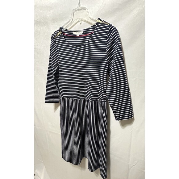 Boden Womens 10R Blue Striped Midi Cotton Dress‎ - Picture 7 of 10